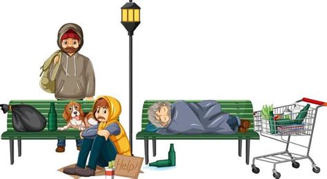 Homelessness Vector Art, Icons, and Graphics for Free Download