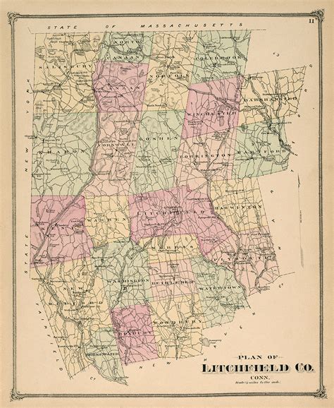 Map of Litchfield, CT