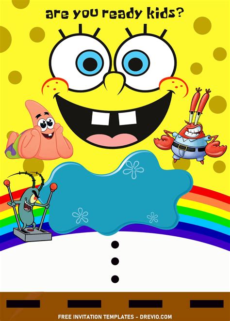 Printable Spongebob Invitations