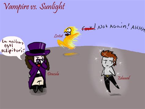 Vampire vs Sunlight by myu2k2 on deviantART