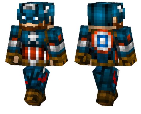 Captain America | Minecraft PE Skins