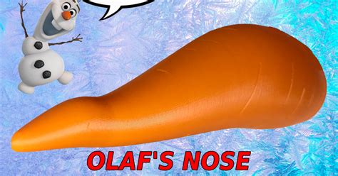 Olaf's Nose - Snowman Carrot Nose by BassettDesigns | Download free STL ...