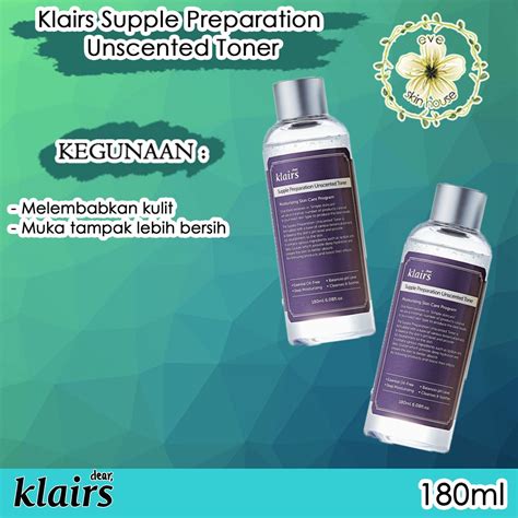 Jual Dear KLAIRS Supple Preparation Unscented Toner 180ml | Shopee Indonesia