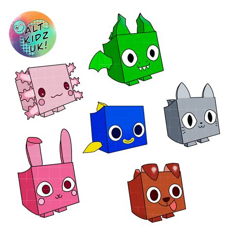 Pet Simulator X PNG Roblox Characters Inspired Digital Downloadable ...