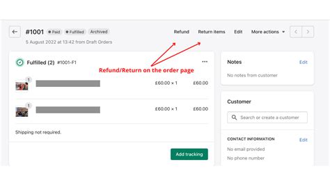 How to refund on Shopify