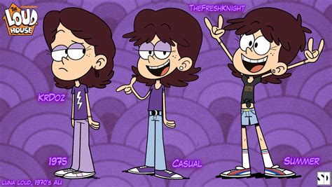 Luna Loud, 1970's AU by Luxojr888 on DeviantArt