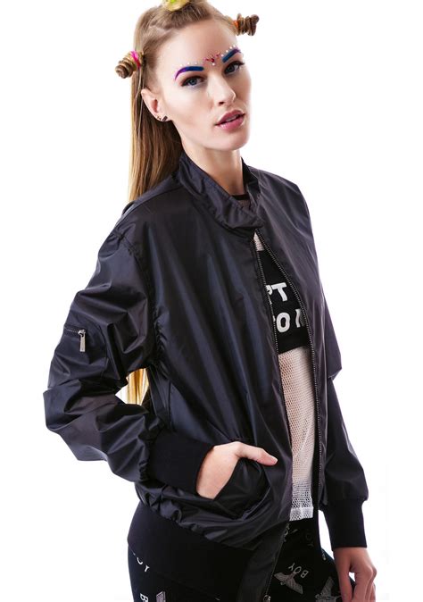 BOY London Eagle Emblem Racer Jacket | Dolls Kill