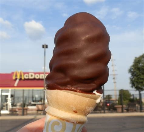 chocolate dipped ice cream cone mcdonalds