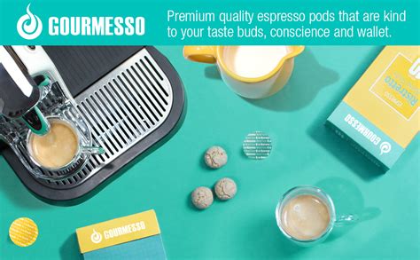 Amazon.com: Gourmesso100ct Espresso Pods Compatible with Nespresso Capsule Machines |100% Fair ...
