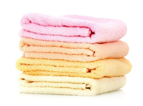 Premium Photo | Colorful towels isolated on white