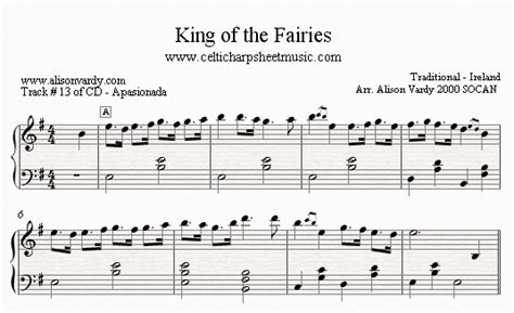 Celtic Harp Sheet Music.com: 06 - King of the Fairies