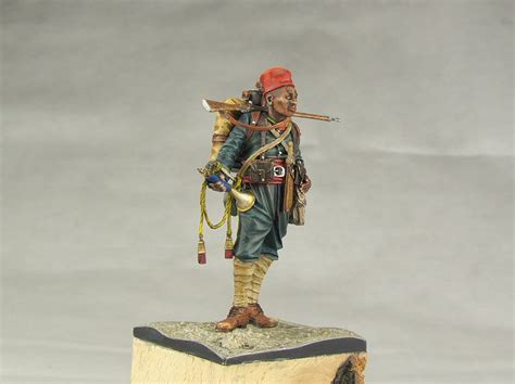 Resin figurine of a Senegalese soldier
