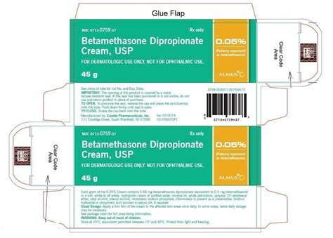 Betamethasone Cream - FDA prescribing information, side effects and uses