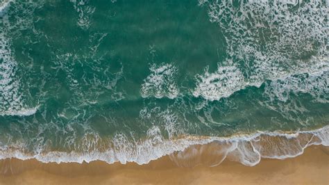 Aerial View of Ocean Waves · Free Stock Photo