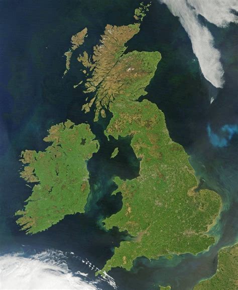 Satellite view of Great Britain and Ireland posters & prints by Corbis