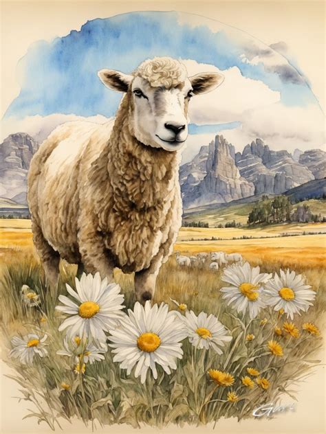 SHEEP OF MINE in 2024 | Farm animal painting, Sheep paintings, Painting ...