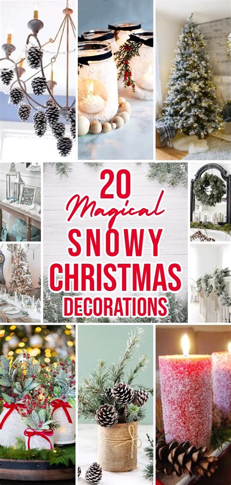 20 Magical Snowy Christmas Decorations - Matchness.com