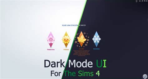 Dark Mode UI | The Sims 4 (July 6, 2024) | Dskecht | Sims 4, Sims, Sims 4 expansions