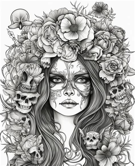 Premium AI Image | Day of the dead art