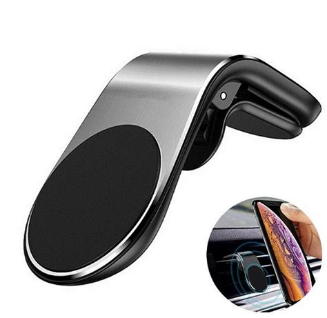 Metal Magnetic Car Phone Holder Mini Air Vent Clip Mount Magnet Mobile Stand For iPhone ...