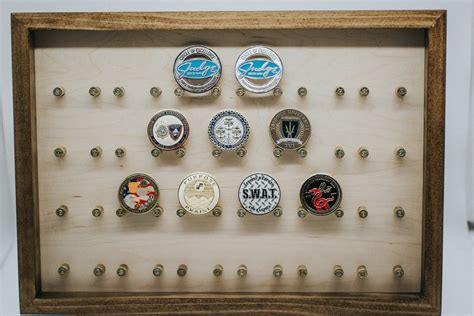 Wall Mounted Challenge Coin Holder / Display Using Spent Brass - Etsy