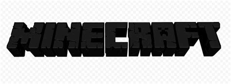 Minecraft Black Logo Image PNG | Citypng