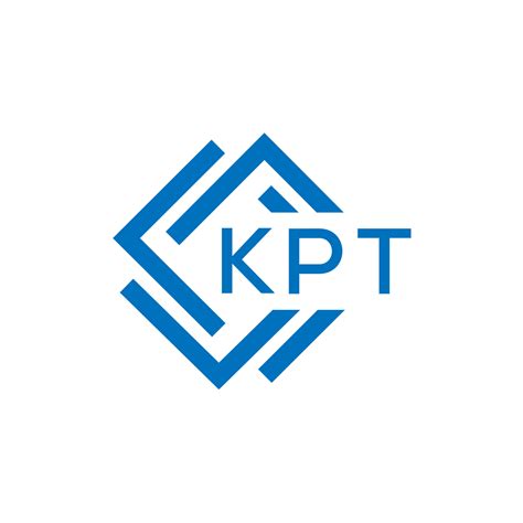 kpt letra logo diseño en blanco antecedentes. kpt creativo circulo ...