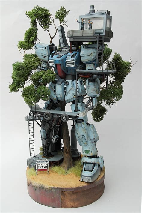 GUNDAM GUY: PG 1/60 Gundam Mk-II [THE WATCH TOWER] - Diorama Build