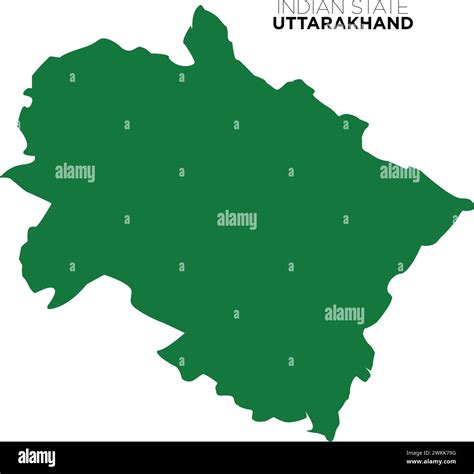 indian state uttarakhand map, dev bhoomi uttarakhand map, indian state map, vector Stock Vector ...