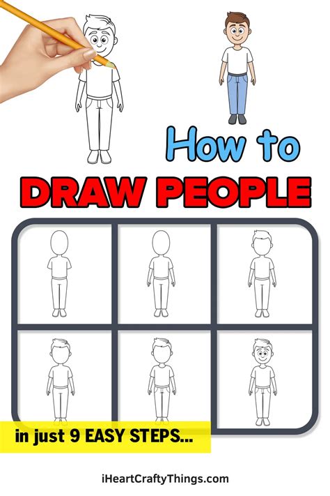 How to Draw Cartoon People – Step by Step Guide | Drawing people, Art drawings for kids, Cartoon ...