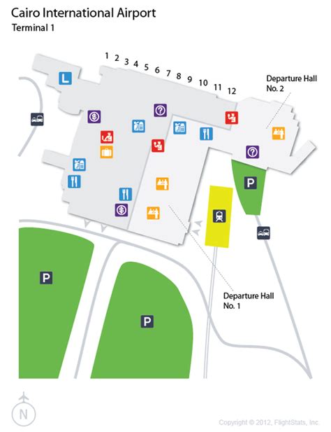 (CAI) Cairo International Airport Terminal Map | Cairo international ...