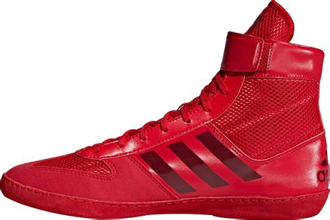 adidas Suede Combat Speed V Wrestling Shoes in Red/Red (Red) for Men - Lyst