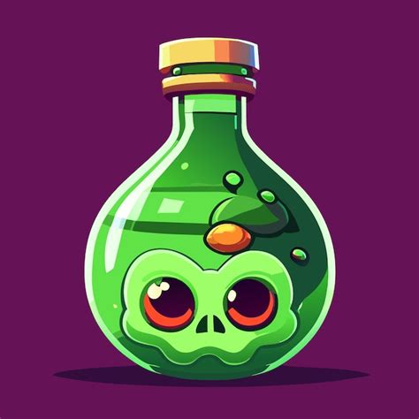 Premium Vector | Zombie potion cartoon style illustration