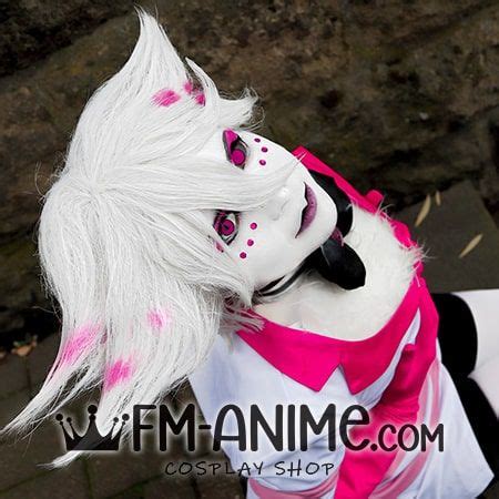 Hazbin Hotel Angel Dust Cosplay Wig Commission, Silver White Wig, Short ...