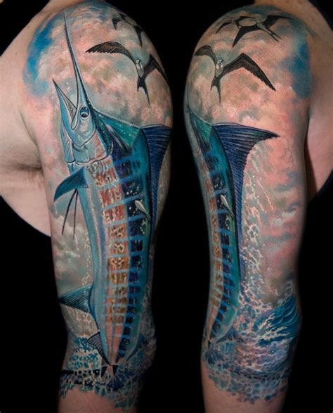 Blue Marlin Tattoo Ideas & Meanings