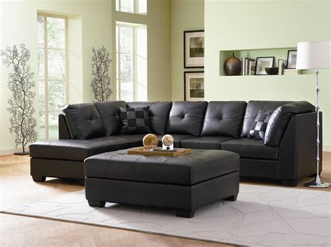 Decorating Ideas For Living Room With Black Leather Sofa ~ 23+ Black ...