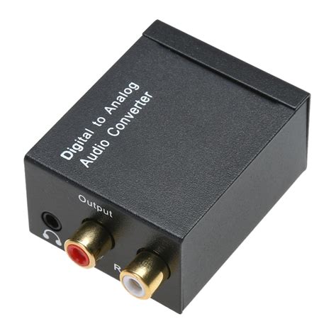 3.5MM Optical Coaxial Toslink Digital to Analog Audio RCA Converter ...