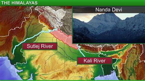 Himalayan Mountain Range Map