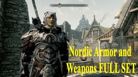 Skyrim Dragonborn DLC: All Nordic Armor and Weapons FULL SET - YouTube
