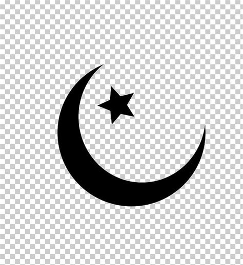 Islam Muslim Symbol Religion Crescent PNG, Clipart, Black And White ...