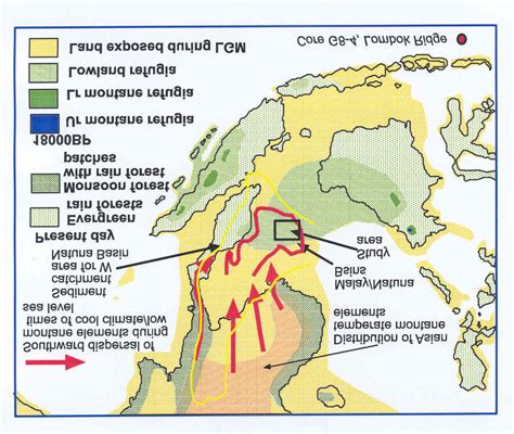 Present day distribution of tropical rain forests in Southeast Asia ...