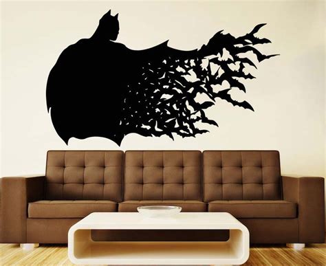 Bat Wall Decal Vinyl Sticker Dark Knight Wall Art Superhero Decals Nursery Decor Home Decor ...