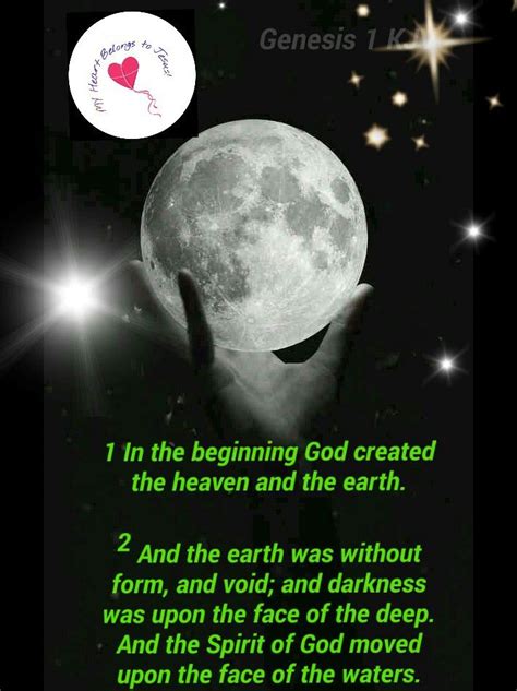 Genesis 1:1-2 KJV | In the beginning god, Genesis, Holy scriptures