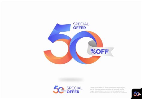 Premium Vector | Discount 50 percent off icon special offer Label ...