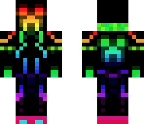 Rainbow Creeper | Minecraft Skin