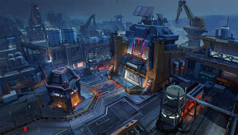 ArtStation - a sketch concept of a level design