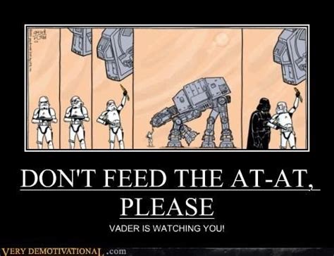 DON'T FEED THE AT-AT, PLEASE | Funny star wars memes, Star wars comics, Star wars humor