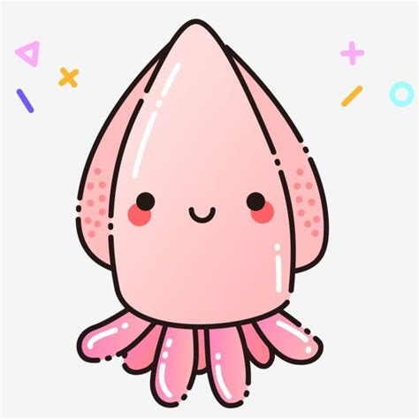 squid,animal,marine life,animal clipart,cute clipart Cute Doodle Art, Cute Doodles, Squid ...