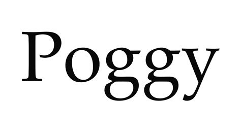 How to Pronounce Poggy - YouTube