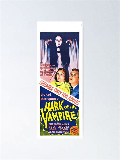 "Mark of the Vampire" Poster for Sale by MILLO12 | Redbubble